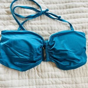 Victoria Secret’s Shimmer Blue Bandeau Bikini Top